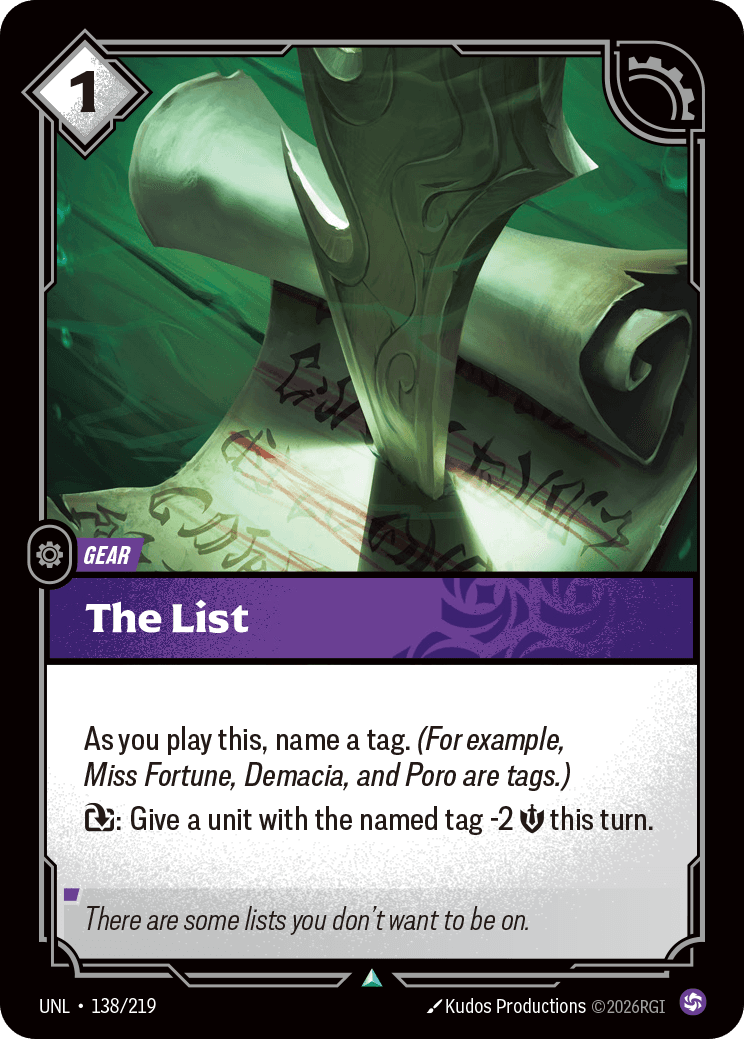 The List